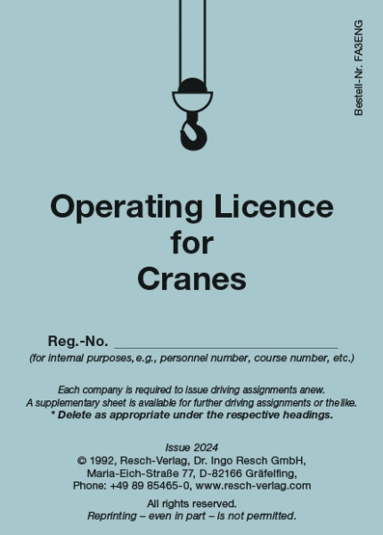 Driver authorization for cranes